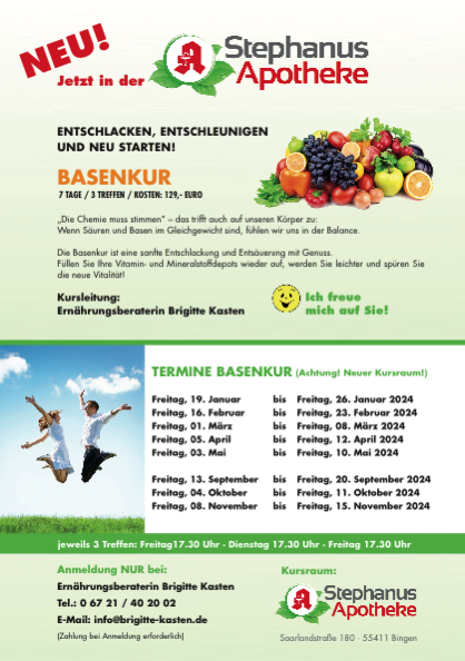 Basenkur, Basische Ernährung