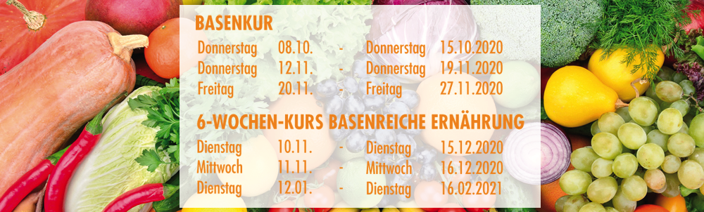 Basenreiche Ernährung, Kurse